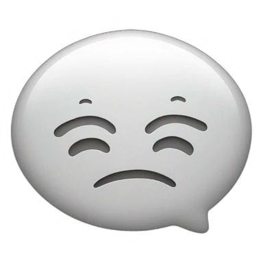 Emoji of a chat bubble with sound waves. sticker