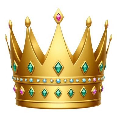 sparkly crown sticker