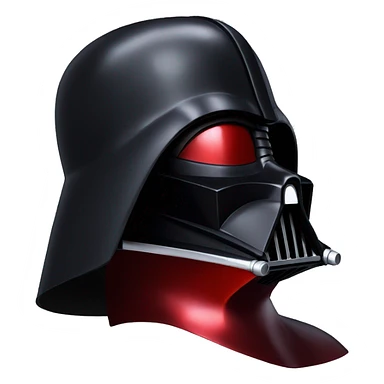 Darth Vader red helmet sticker