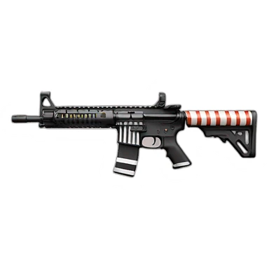ar15 with horizontal stripes sticker