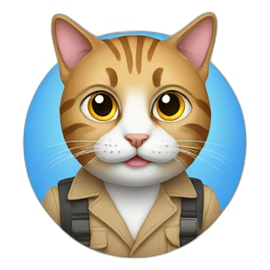 Cat programmer sticker