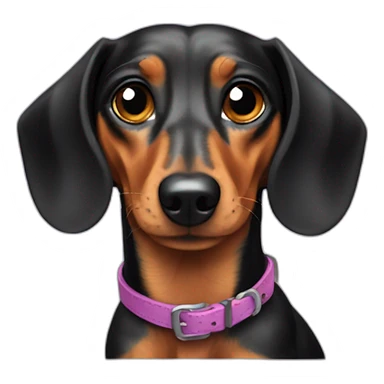Harlequin dachshund sticker