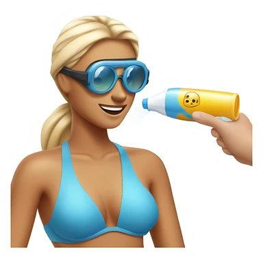 Spray tanning sticker