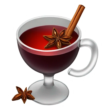 Mulled wine with star anise sticker
