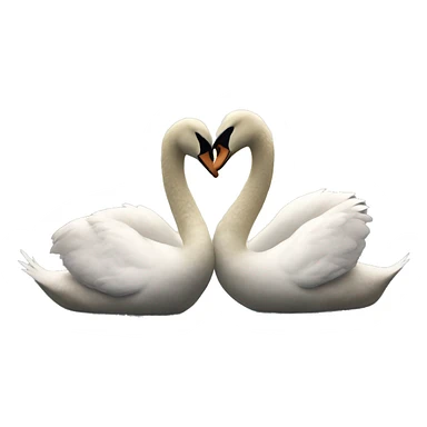 2 swans in love sticker