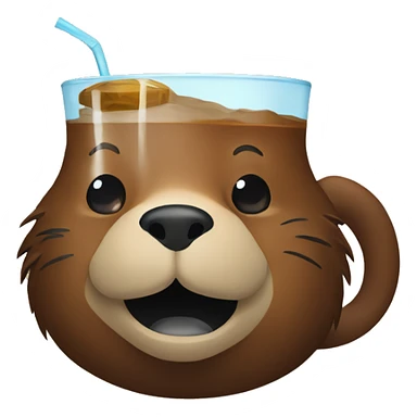 Beaver drink sticker