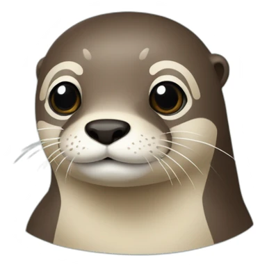 loutre sur bailene sticker