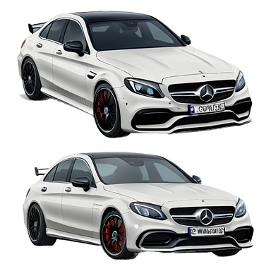 Mercedes c63s Amg  sticker