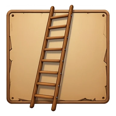 ladder - in a right angle sticker