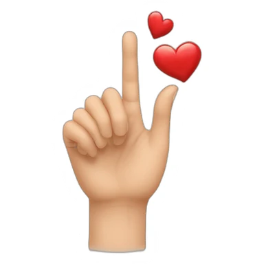Cœur avec les main sticker