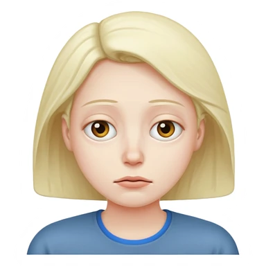 tired with eyes rolled sticker