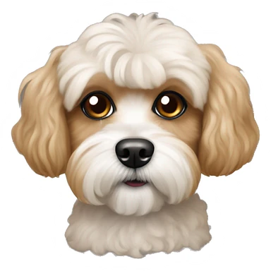 Poodle Shih Tzu mix tan  sticker