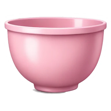 Realistic pastel pink mixing bowl sticker