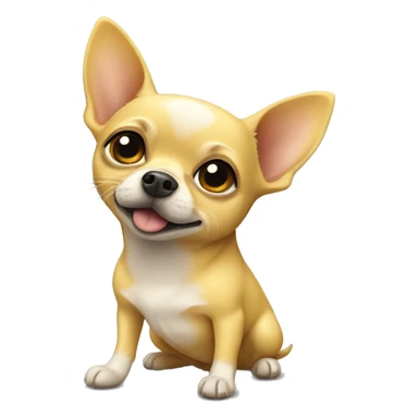 Yellow chihuahua sticker