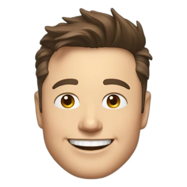 elon musk smiling  sticker
