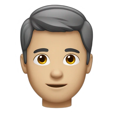 faceless 25yo white male with short black hair sticker