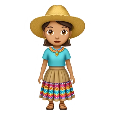 Pancho wearing a skirt sticker