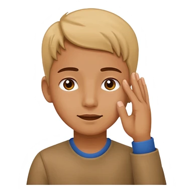 Sorry touch the ear sticker