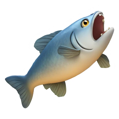 Big fish jumping over the moon   sticker