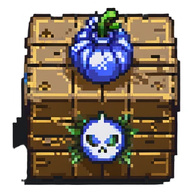 power up crate with bomb symbol for a video game sticker