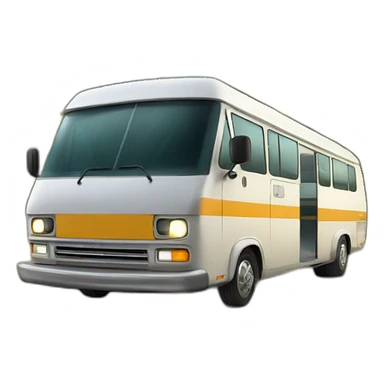 Modern Transporter turned into camping bus sticker