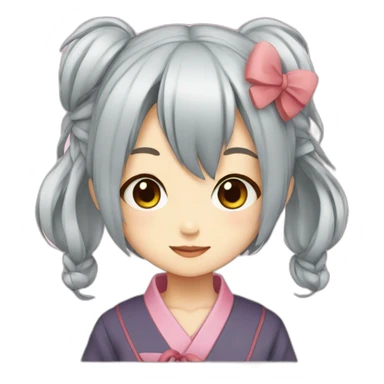 Japanese cute Anime girl sticker