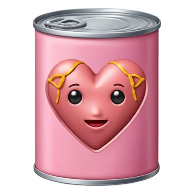 Heart emoji made of spam meat sticker
