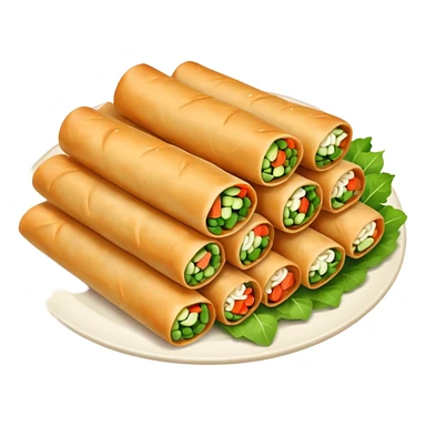 spring rolls vector make them løøo very real sticker
