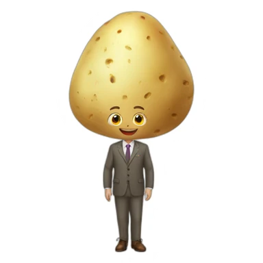 potato fairy business-suit sticker
