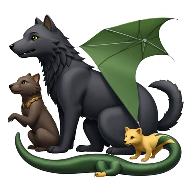 Fai emoji su ognuno di questo personaggi del libro della giungla: Akela, Bagheera, Baloo, Kaa, fratel Bigio, Raska, Rama, Ikki, Chill e Mang sticker