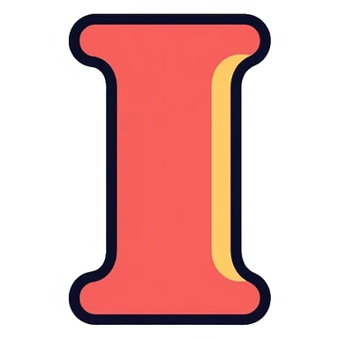 information logo with letter i sticker