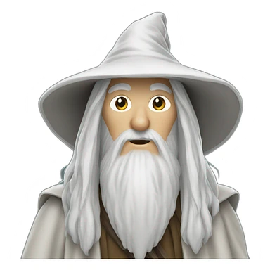 Gandalf white sticker