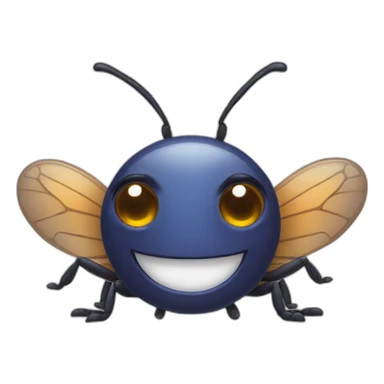 smiling bug sticker