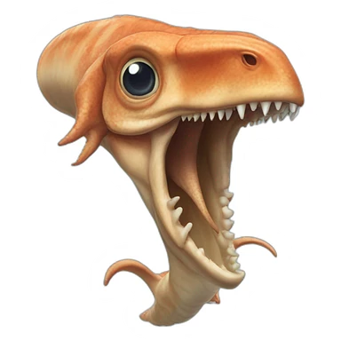 tyrannosaurus rex squid sticker