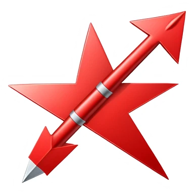 a red arrow pointing down sticker
