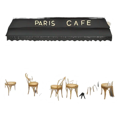 Paris cafe  sticker