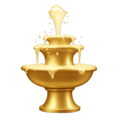golden champagne foam fountain  sticker