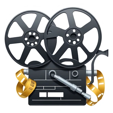 Film reel with shit reels sticker