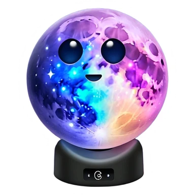 Nightlight GalaxyMoon Lamp sticker
