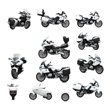 Moto bmw r1200rt  2008 blanca sticker
