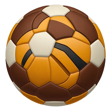 create an icon of a traditional football - it should be inspired by airbnb icons sticker