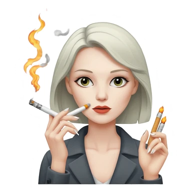 femme qui fume sticker