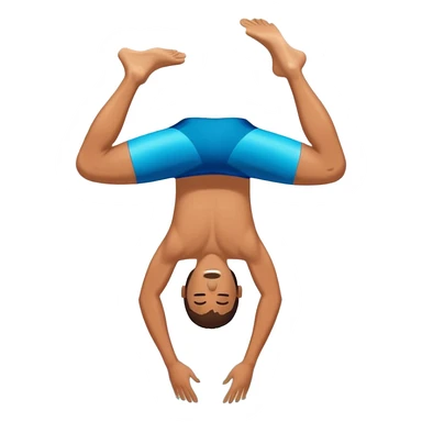 Bild in dem eine Person in kalten pool mit einem Kopfsprung springt   sticker