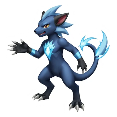 Luxray-Electrike-Manectric-Absol-fusion, full body sticker
