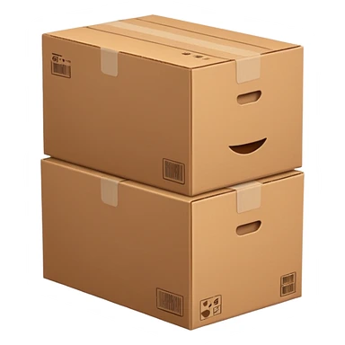 stack of boxes sticker
