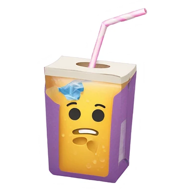 juicebox with straw sticker