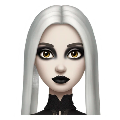 Hyper Realistic Goth victoria secret model sticker