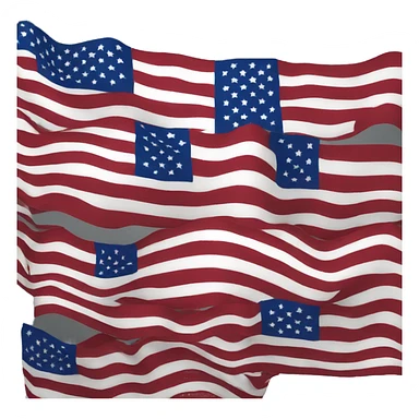 america flag 3d sticker