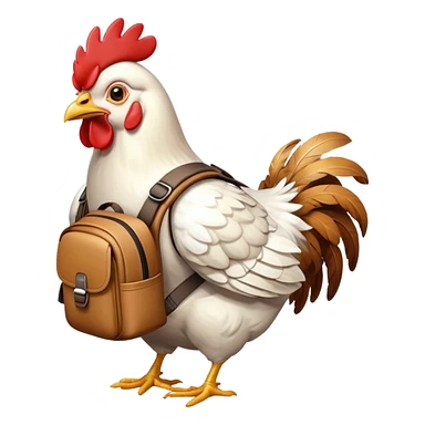 Chicken With backpak sticker