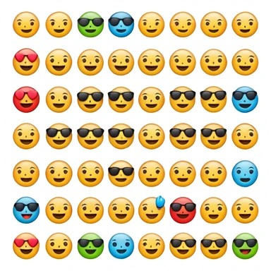 I phone aesthetic emojis sticker